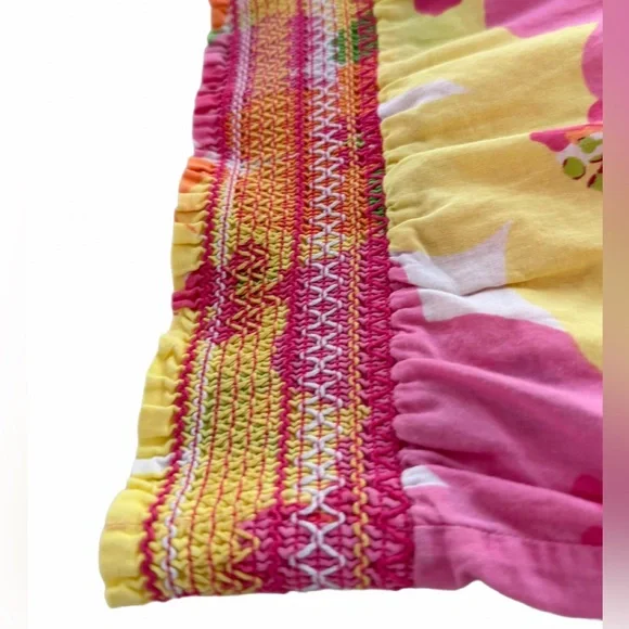 Lilly Pulitzer Womens Floral Lounge Pants- Lg, wide leg GC🩷 Cotton SPRING sale - Picture 11 of 14